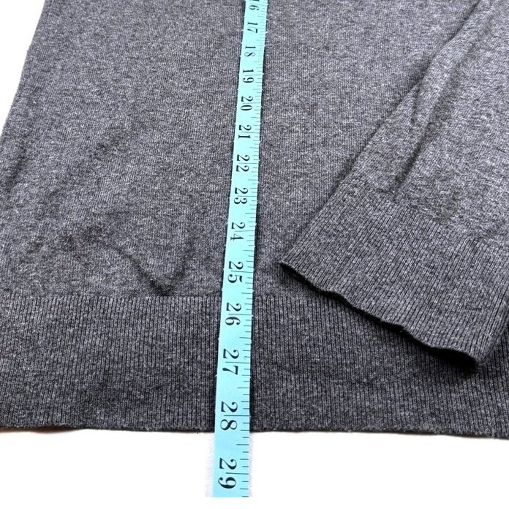 Banana Republic Mens Luxe Sweater Collection V Neck Long Sleeve Gray XL - Picture 5 of 7